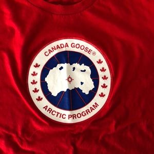 canada goose t shirt red canada goose t shirt red
